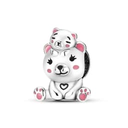 Small Animal Collection 925 Sterling Silver Elephant&Dog&Rabbit&Monkey&Raccoon&Fox Fit DIY Bracelet Bead Charm