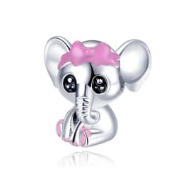 Small Animal Collection 925 Sterling Silver Elephant&Dog&Rabbit&Monkey&Raccoon&Fox Fit DIY Bracelet Bead Charm