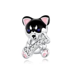 Small Animal Collection 925 Sterling Silver Elephant&Dog&Rabbit&Monkey&Raccoon&Fox Fit DIY Bracelet Bead Charm