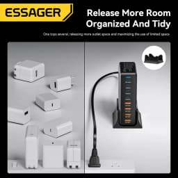Essager 320W GAN Fast Charge 3.0 USB Type C Fast Charger 8-port 100W USB Type C PD Charger For MacBook Pro ipad iphone 16 15 14