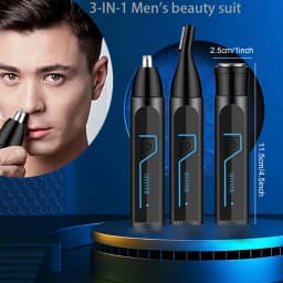 Man Hair Epilators Trimmers Beard Hair Shavers Electric Nose Hair Chest Hair Armpit Legs Hair Shaver 3-in-1 Private Hair Remover