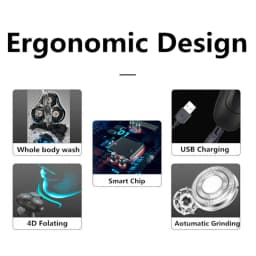 New Electric Shaver Rechargeable Electric Razor Body Hair Shaving Machine Trimmer Beard Razor for Men Wet and Dry Waterproof