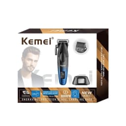 Kemei Professional Barber Hair Clippers for Men Cordless Rechargeable Hair Cutting Machine Electric Men Hair Trimmers 9000RPM