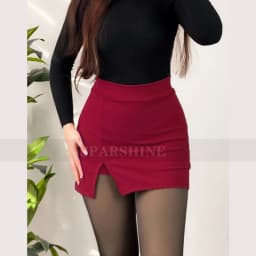 Women Skirts A-Line Korean Style High Waist Split Mini Skirt Woman Simple Casual Office Shorts Skirts Female Slimming Clothing