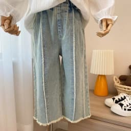 Girls Pants Spring and Autumn New Korean Fashionable All-match Straight Leg Casual Jeans Wide Leg Pants Kids Clothes