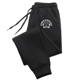 GYM Powerhouse Print Pants Men Casual Sports Pants Running Workout Jogging Long Pants Men Fleece Jogger Sweatpants Long Pants