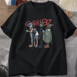 gorillaz Cotton High Quality EU Size t shirt designer streetwear men top funny man clothing