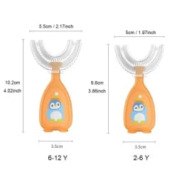 Kids Brush 360 Degree U-shaped Children's Toothbrush Health Soft Silicone Teeth Oral Care Cleaning Waterproof Teeth Whitening