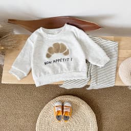 Ins Newborn Clothes Boys Girls Sets Spring 2Pcs Cartoon Embroidery Long Sleeve Top+Pants Cotton Autumn Tracksuit Toddler Outfit