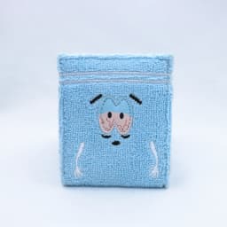 Cute Towel cloth embroidered anime fashion wallet, designer personalized ID card holder