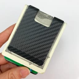 High Quality Matte Twill Permium Carbon Fiber Money Clip Portable Pocket Wallet Slim Bussiness Credit Card Holder
