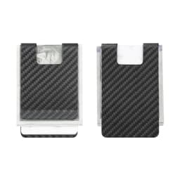 High Quality Matte Twill Permium Carbon Fiber Money Clip Portable Pocket Wallet Slim Bussiness Credit Card Holder