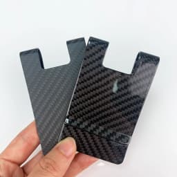 High Quality Matte Twill Permium Carbon Fiber Money Clip Portable Pocket Wallet Slim Bussiness Credit Card Holder