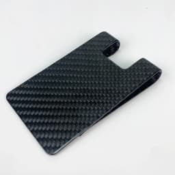 High Quality Matte Twill Permium Carbon Fiber Money Clip Portable Pocket Wallet Slim Bussiness Credit Card Holder