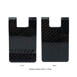 High Quality Matte Twill Permium Carbon Fiber Money Clip Portable Pocket Wallet Slim Bussiness Credit Card Holder