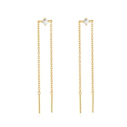 ROXI 925 Sterling Silver 1Pair Tassel Chain line design Piercing Stud Earrings For Women specific Party Earrings Jewelry