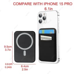 Mobile Phone Magsafe Wallet Mag Card Holder Elastic Slim Cardholder Compatible Magentic Wallets for IPhone 16 15 Samsung Android