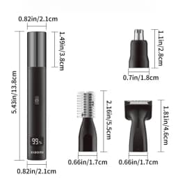 NEW! Mijia 3 in 1 Electric Nose Ear Hair Trimmer for Men Painless Rechargeable Sideburns Eyebrows Beard Hair Clipper Shaver