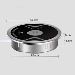 QI 3 in 1 Wireless Charger Buld in With Type-C USB Ports Quick Wireless Embedded Charger for iPhone 11 13 Airpods Xiaomi