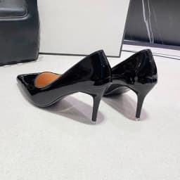Sexy Black Sole Thin 6cm 8cm 10cm Heel High Heels Classic Style Black Office Work Shoes Light Lady Pumps Plus Size 43