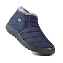 Women's comfortable and warm snow boots, purple warm plush, yellow anti slip, waterproof fishing boots, men's boots