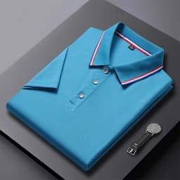 2024 Solid Color Polo Shirt Men's Business Polo Collar Half sleeved Top 2024 Summer Casual Short sleeved T-shirt for Men an