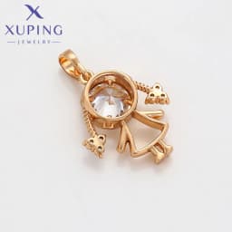 Xuping Jewelry New Arrival Fashion Special Pendant Necklace of Gold Color Women Party Gift X001041822