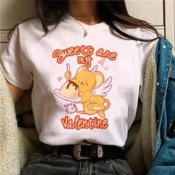 Cardcaptor Sakura Magic Girl Top Women Graphic T-shirt Female Japanese Clothes Funny Gothic Tshirt Female Comic Clothing Top Tee