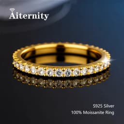 100% Real Moissanite Ring Pass Diamond Tester Pen With GRA Certificate For Women Men 925 Sterling Silver Female Single Tail Ring