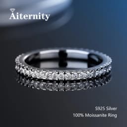 100% Real Moissanite Ring Pass Diamond Tester Pen With GRA Certificate For Women Men 925 Sterling Silver Female Single Tail Ring