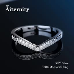 100% Real Moissanite Ring Pass Diamond Tester Pen With GRA Certificate For Women Men 925 Sterling Silver Female Single Tail Ring