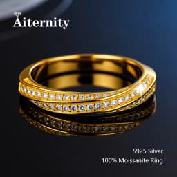 100% Real Moissanite Ring Pass Diamond Tester Pen With GRA Certificate For Women Men 925 Sterling Silver Female Single Tail Ring