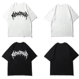 Women Hip Hop Goth Graphic Streetwear Tshirts Men Summer Print Harajuku Short Sleeve Cotton Top Tee Oversized T-Shirt Unisex