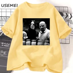 Vintage Walter in Lab T Shirt Men Breaking Bad T-Shirt Funny Graphic T Shirts Unisex Cotton Short Sleeve Tee Shirt Streetwear