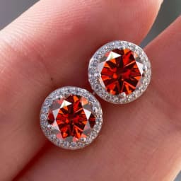 925 Sterling Silver D Color Moissanite Round Earrings Engagement Wedding Daily Work Party Travel Luxury Gift For Women Jewelry