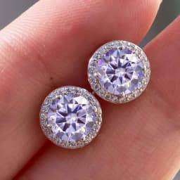 925 Sterling Silver D Color Moissanite Round Earrings Engagement Wedding Daily Work Party Travel Luxury Gift For Women Jewelry
