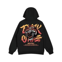 【M-8XL Hoodies】Men Oversized Hoodie Loose American retro fierce tiger Print Couple Hoodies