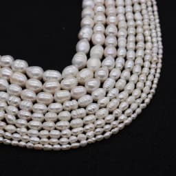 Natural Freshwater Pearl Beads Rice Isolation Loose Beaded for Jewelry Making DIY Personality Bracelet Necklace Accessories Gift
