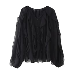 Women's Casual Ruffled Shirt Loose Lace Up Hollow Out V Neck Tops 2025 Spring Blouses Women Clothes