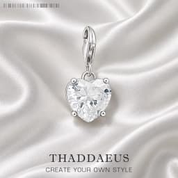 Hot Fashion Jewelry White Zircon Heart Pendant Dangle Charm Pure 925 Sterling Silver Romantic Gift For Women