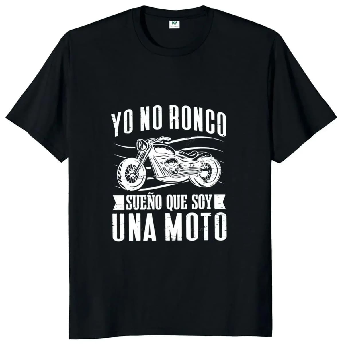 New Arrived Motorcycle Biker T-Shirt Funny Spanish Sayings Dad Boyfriend Gifts Tees Tops Round Neck Casual Soft  Tshirt