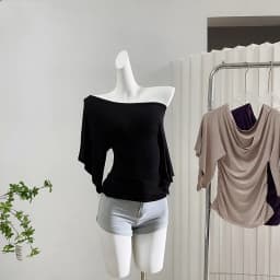 Sexy Summer Off Shoulder T Shirt Women Elegant Batwing Short Sleeve Cowl Neck Tops Korean Chic Tight T Shirt Lady Tees 2025 New