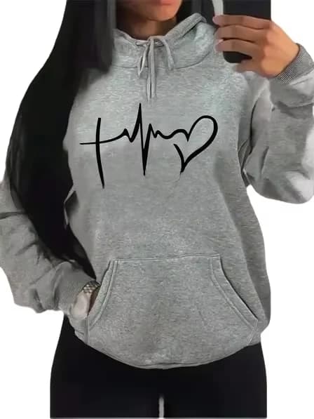 Faith Hope Love Letter Graphic Women Hoody Street Casual Loose Sweatshirt Autumn Fleece Hooded Hip Hop O-Neck Clothing Female