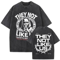 Limited Washed Vintage Rapper Kendrick Lamar DAMN Double Sided Print T-shirt Men Women Hip Hop Fashion Street Oversized T Shirts