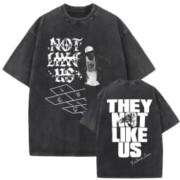 Limited Washed Vintage Rapper Kendrick Lamar DAMN Double Sided Print T-shirt Men Women Hip Hop Fashion Street Oversized T Shirts
