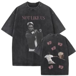 Limited Washed Vintage Rapper Kendrick Lamar DAMN Double Sided Print T-shirt Men Women Hip Hop Fashion Street Oversized T Shirts
