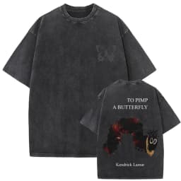 Limited Washed Vintage Rapper Kendrick Lamar DAMN Double Sided Print T-shirt Men Women Hip Hop Fashion Street Oversized T Shirts