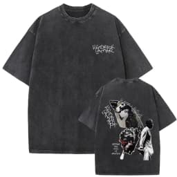 Limited Washed Vintage Rapper Kendrick Lamar DAMN Double Sided Print T-shirt Men Women Hip Hop Fashion Street Oversized T Shirts