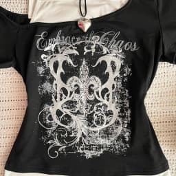 Women's 90s Vintage Punk T-Shirt Summer Streetwear Sexy Short Sleeve Gothic Slim Crop Top Hotgirl Casual Femme Tee Harajuku Y2k