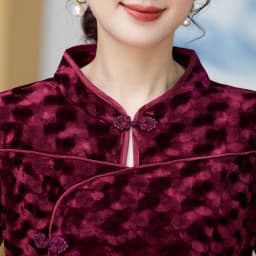 Gold Velvet Autumn Dress Long Sleeved Women's Clothing Soft Fabric 2024 New Fashion Plus Size Dress Outdoor Comfort